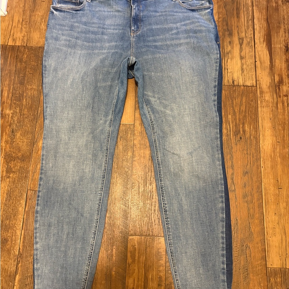 Old Navy 2 Tone Highrose Skinny Rockstar Jeans Sz. 24